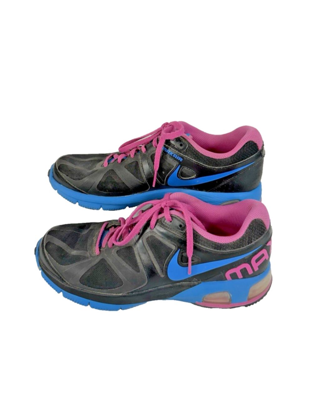 WOMENS Nike Air Max Run Lite 4 554894 Black Pink Blue Sneakers Running Shoe 9.5